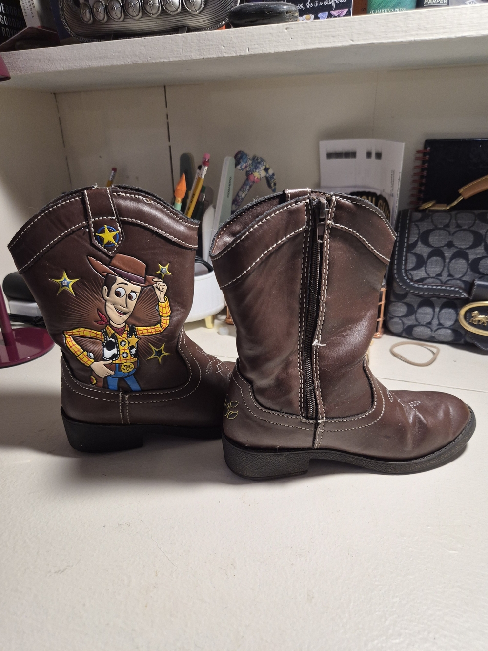 Disney Brown Woody Cowboy Kids Boots